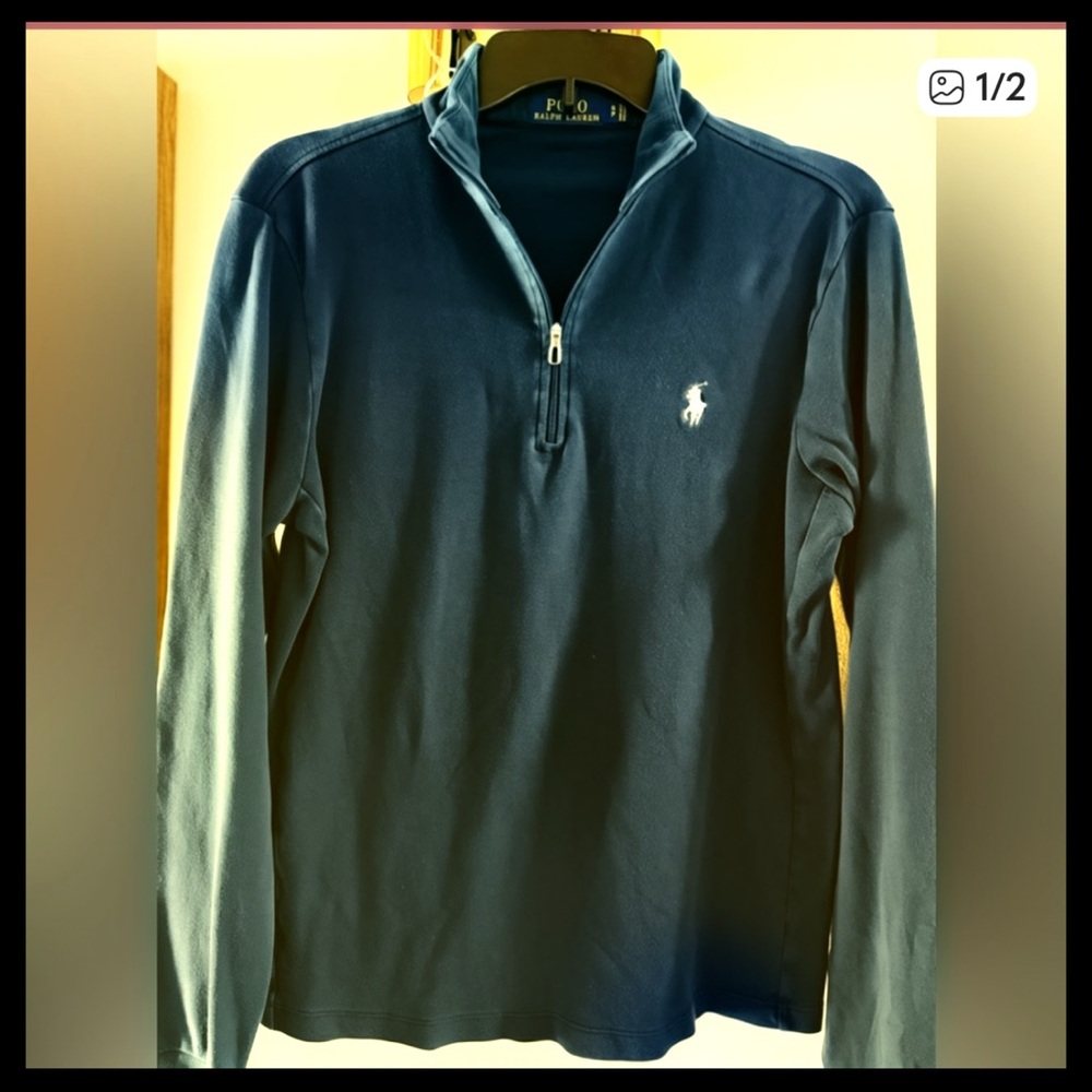 Ralph Lauren Blue Label Jersey Zip Pullover.